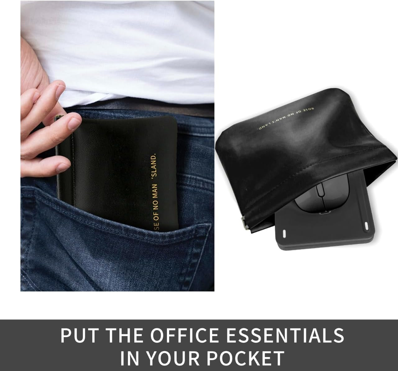 Wireless Foldable Bluetooth Keyboard and Mouse Combo for iPad and Smartphones | Portable Rechargeable Travel Set