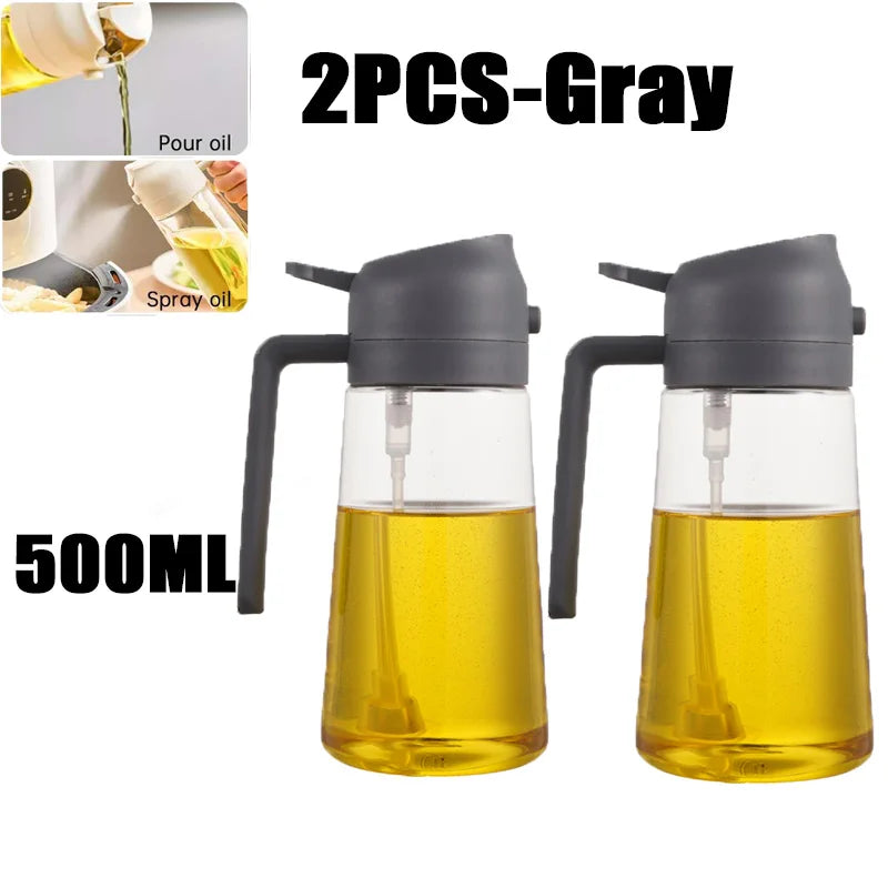 ⭐ Oil Spray Bottle for Cooking – 200ml / 300ml / 500ml Refillable Olive Oil Sprayer for BBQ, Baking & Air Fryer