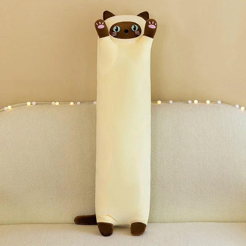Cute Plush Sleeping Pillow – Soft Squishy Long Body Hugging Plush Toy for Kids & Adults, Cozy Bedtime Companion, Stress Relief Cuddle Doll, Gift for All Ages