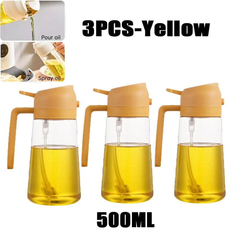 ⭐ Oil Spray Bottle for Cooking – 200ml / 300ml / 500ml Refillable Olive Oil Sprayer for BBQ, Baking & Air Fryer