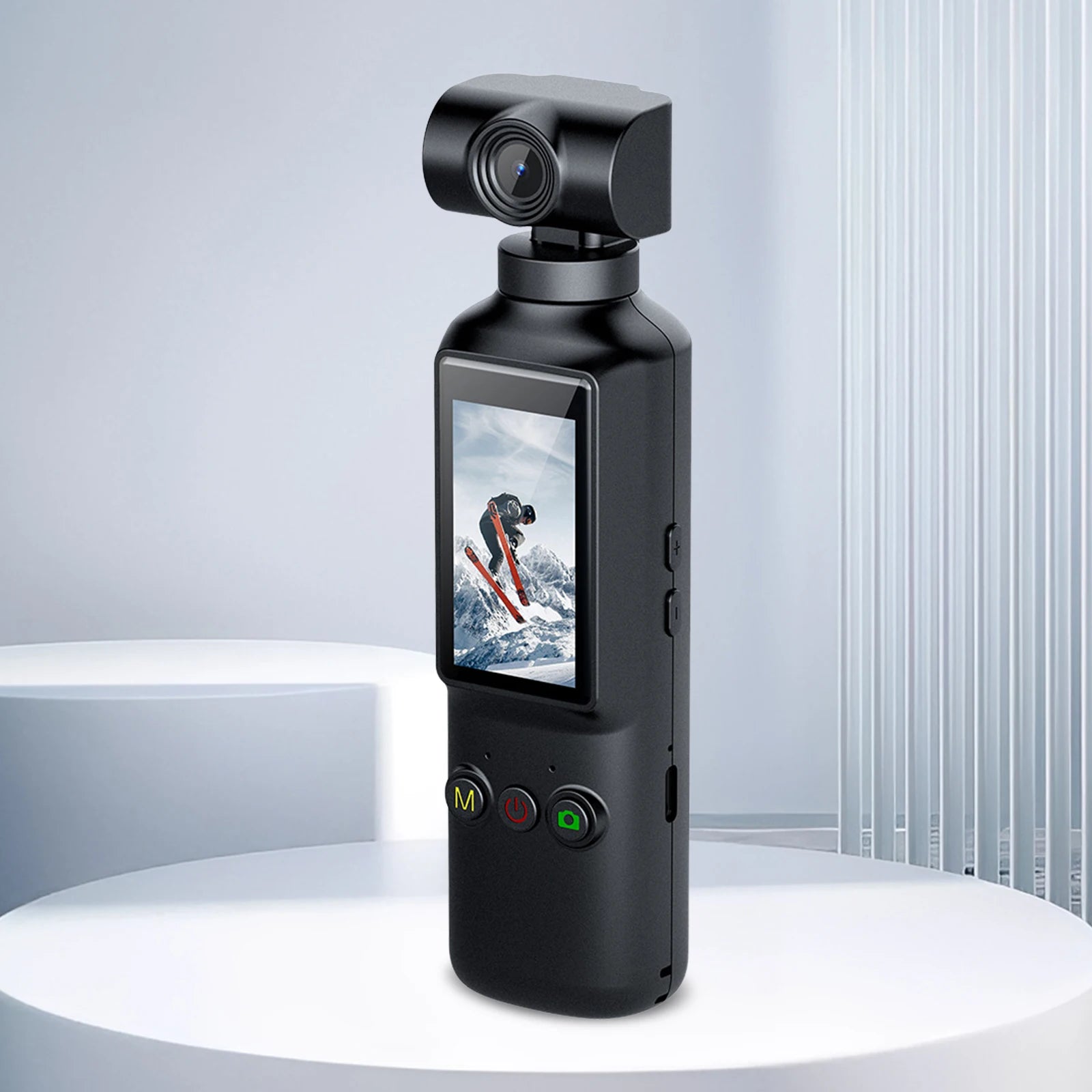 4K Handheld Action Camera with 270° Rotating Screen - WiFi Sports & Vlog Cam