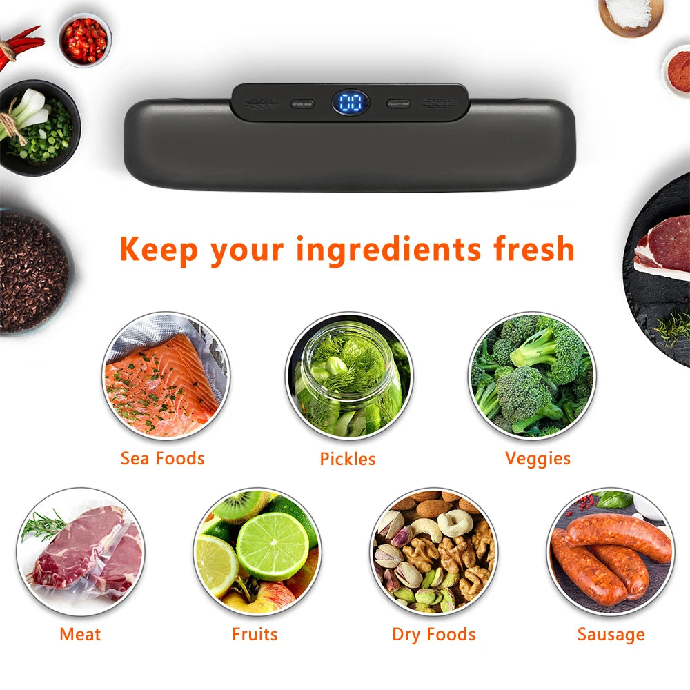 SaengQ 30cm Vacuum Sealer — Food Saver + 10 Bags