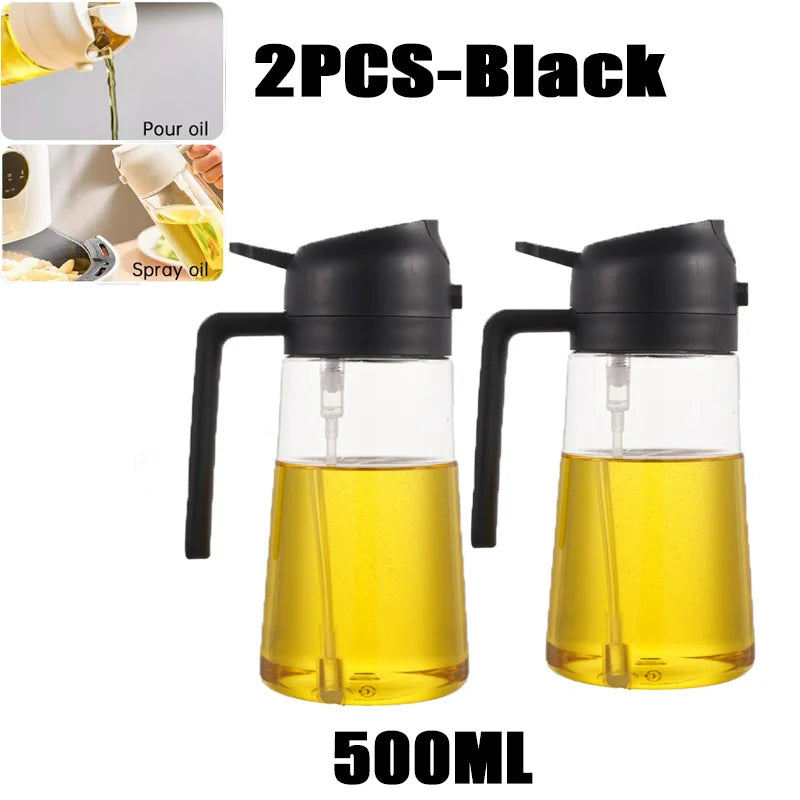 ⭐ Oil Spray Bottle for Cooking – 200ml / 300ml / 500ml Refillable Olive Oil Sprayer for BBQ, Baking & Air Fryer
