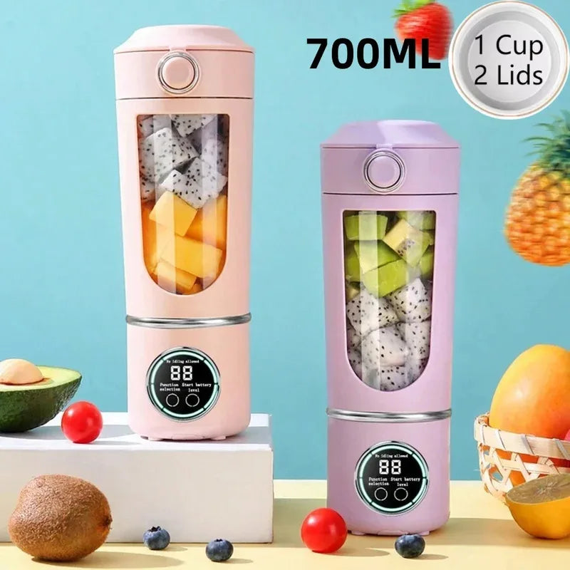 Portable 700ml Rechargeable Blender — 12 Blades | Smoothies, Shakes and Fresh Juice Anywhere