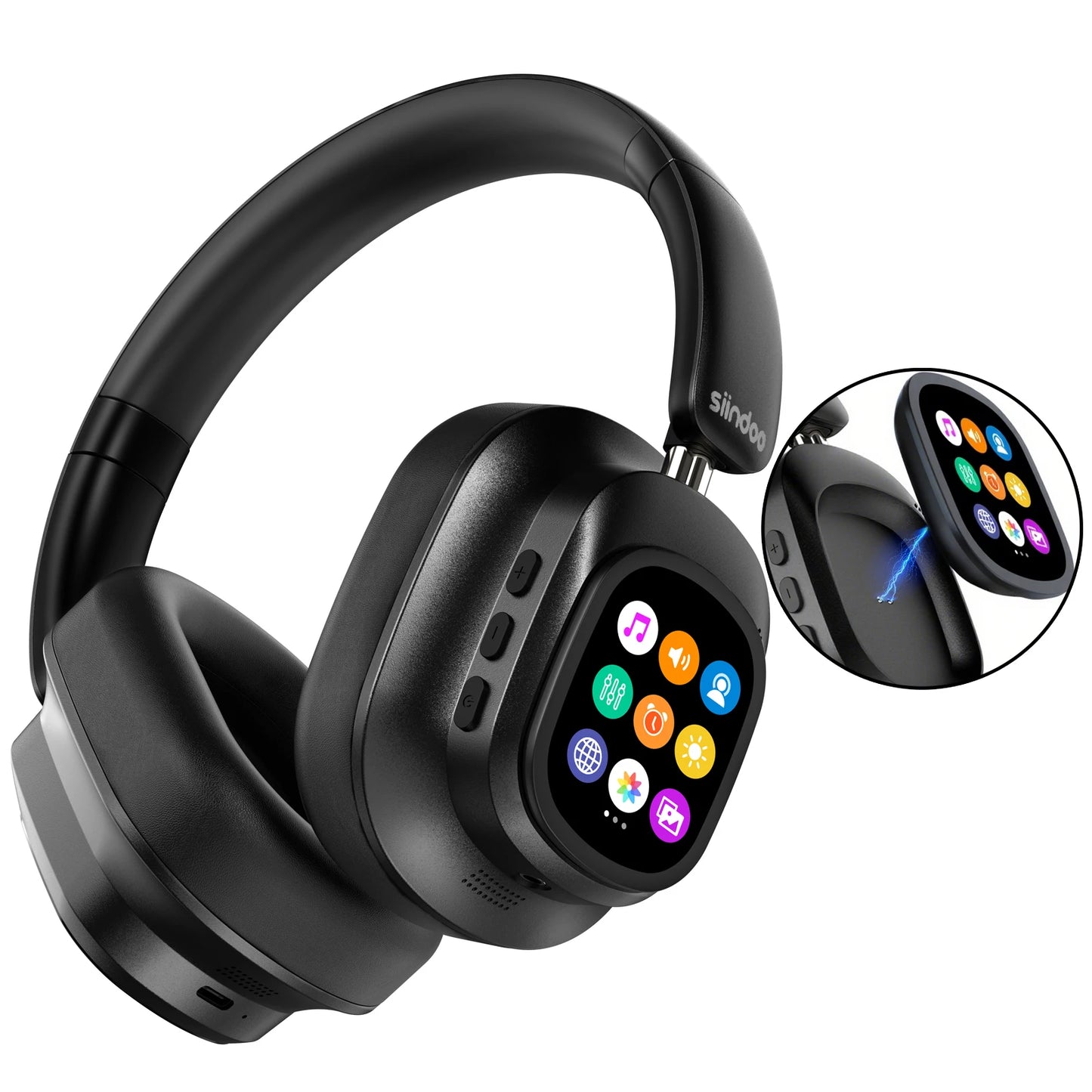 Siindoo ANC930Plus – Bluetooth 5.3 ANC Headphones with LED Display