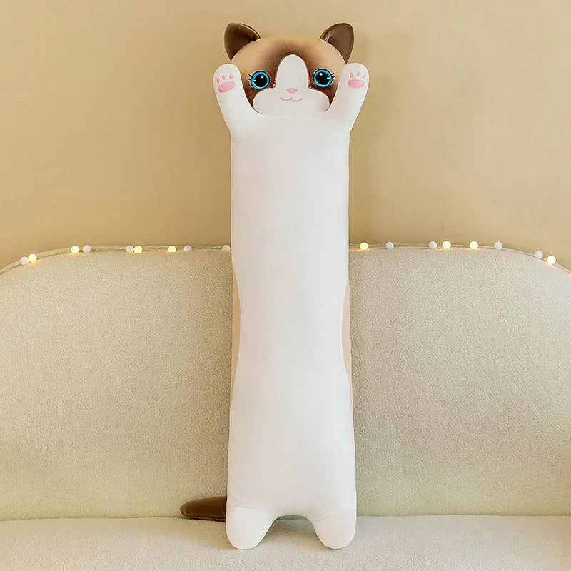 Cute Plush Sleeping Pillow – Soft Squishy Long Body Hugging Plush Toy for Kids & Adults, Cozy Bedtime Companion, Stress Relief Cuddle Doll, Gift for All Ages