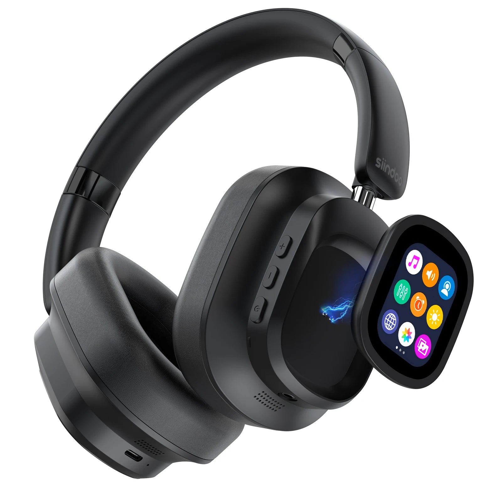 Siindoo ANC930Plus – Bluetooth 5.3 ANC Headphones with LED Display