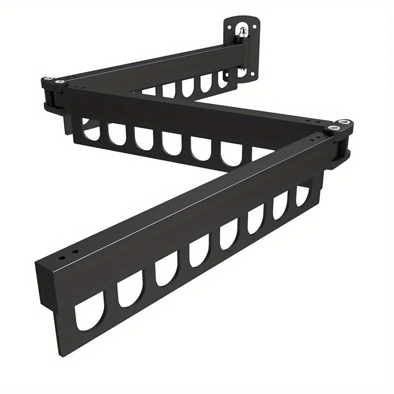 Space-Saving Wall-Mounted Clothes Drying Rack – Foldable Aluminum Laundry Hanger for Indoor & Balcony | Heavy-Duty, Modern & Easy Installation