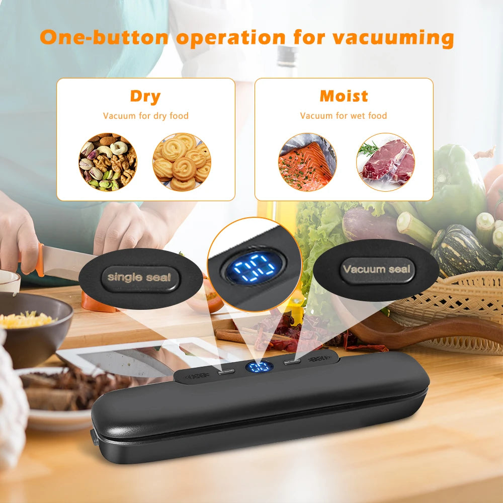 SaengQ 30cm Vacuum Sealer — Food Saver + 10 Bags