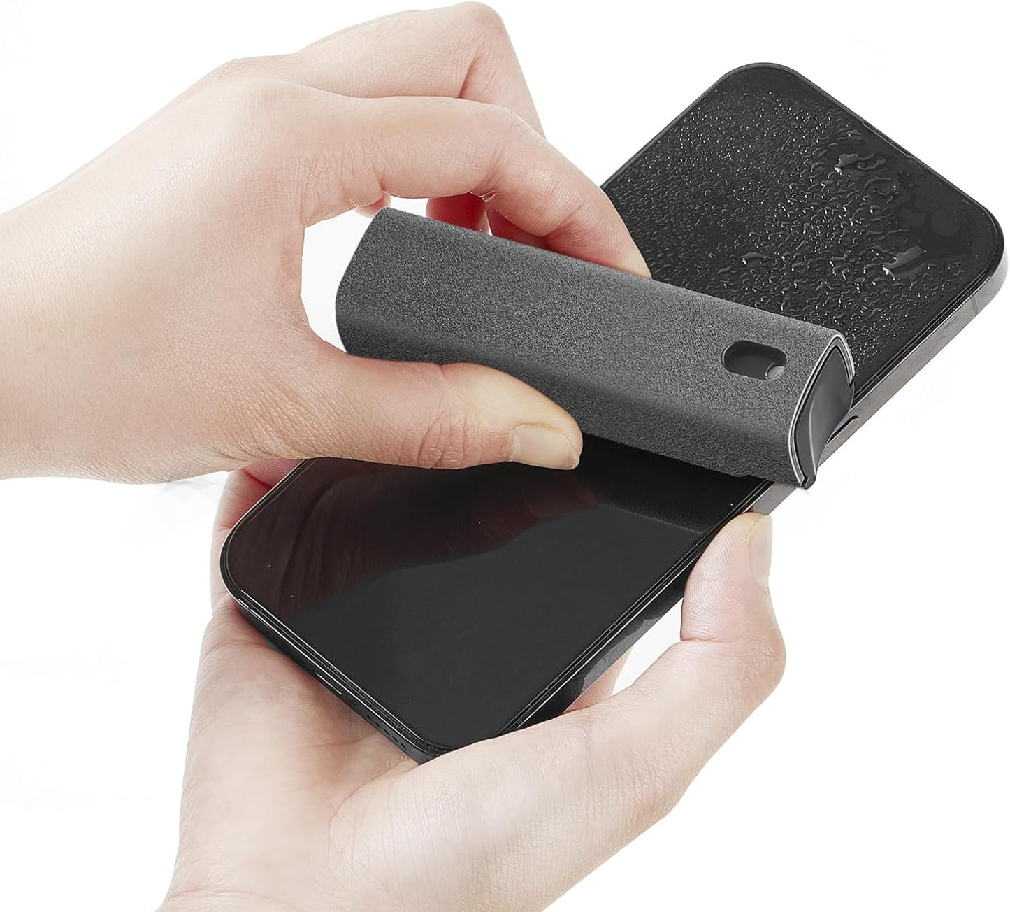 YTT 2-in-1 Touchscreen Mist Cleaner – Spray & Microfiber Cloth for Phones, Laptops & Tablets (Grey)