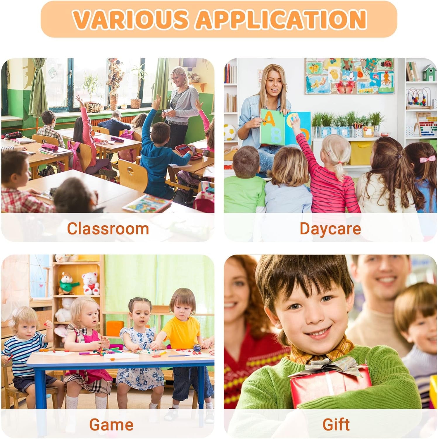 Alphabet Puzzle Wooden Learning Board for Toddlers Ages 3-5, ABC Shape Matching Puzzle with Letter Blocks, Montessori Preschool Educational Toy for Boys & Girls