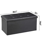 Storage Ottoman Bench Foot Rest Stool for Bedroom Entryway Living Room