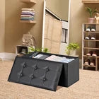 Storage Ottoman Bench Foot Rest Stool for Bedroom Entryway Living Room