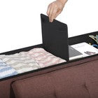 Storage Ottoman Bench Foot Rest Stool for Bedroom Entryway Living Room