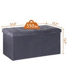 Storage Ottoman Bench Foot Rest Stool for Bedroom Entryway Living Room