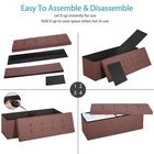 Storage Ottoman Bench Foot Rest Stool for Bedroom Entryway Living Room