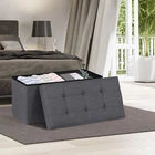 Storage Ottoman Bench Foot Rest Stool for Bedroom Entryway Living Room