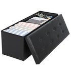 Storage Ottoman Bench Foot Rest Stool for Bedroom Entryway Living Room