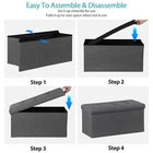 Storage Ottoman Bench Foot Rest Stool for Bedroom Entryway Living Room