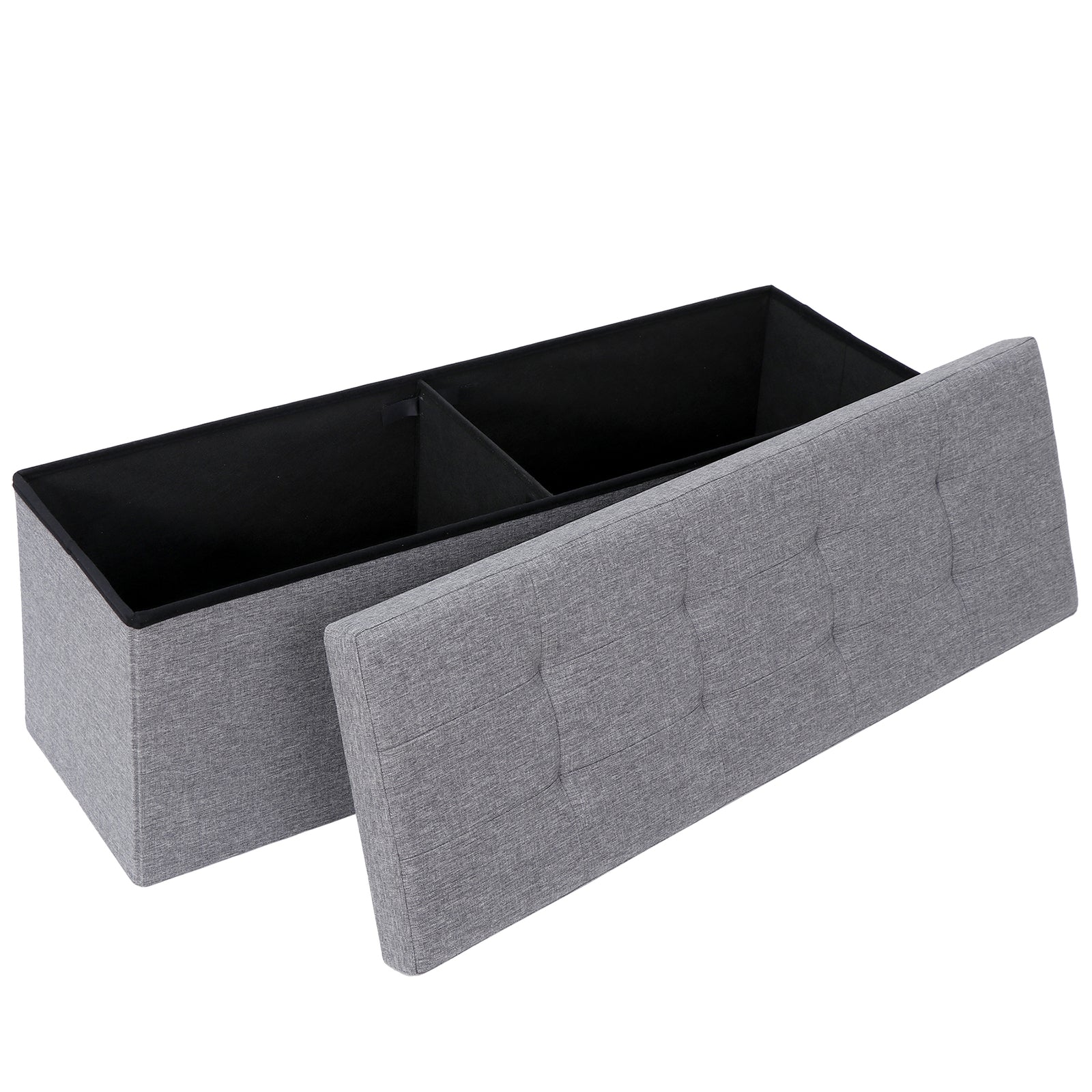 Storage Ottoman Bench Foot Rest Stool for Bedroom Entryway Living Room