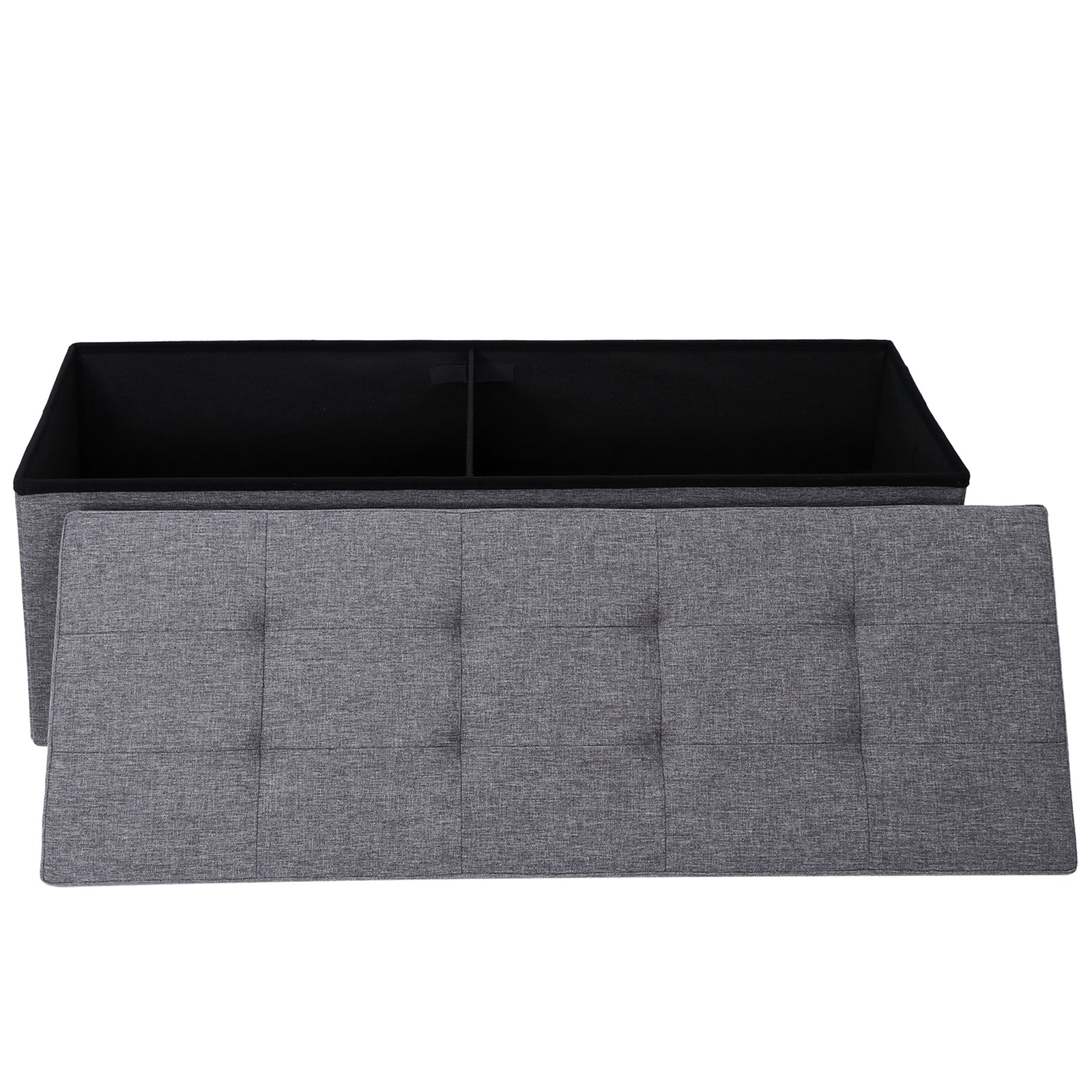 Storage Ottoman Bench Foot Rest Stool for Bedroom Entryway Living Room