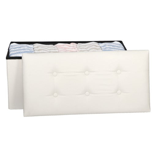 Storage Ottoman Bench Foot Rest Stool for Bedroom Entryway Living Room