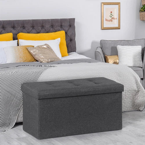 Storage Ottoman Bench Foot Rest Stool for Bedroom Entryway Living Room