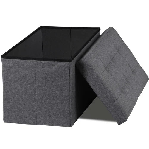 Storage Ottoman Bench Foot Rest Stool for Bedroom Entryway Living Room