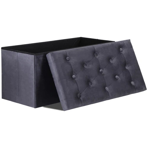 Storage Ottoman Bench Foot Rest Stool for Bedroom Entryway Living Room
