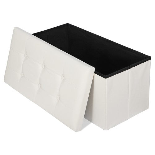 Storage Ottoman Bench Foot Rest Stool for Bedroom Entryway Living Room