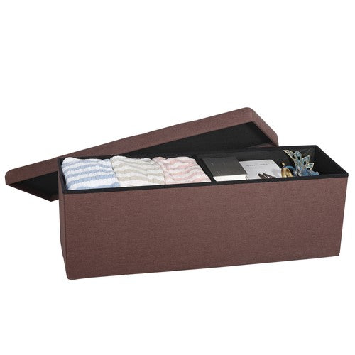 Storage Ottoman Bench Foot Rest Stool for Bedroom Entryway Living Room