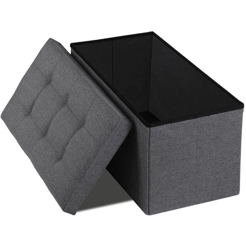Storage Ottoman Bench Foot Rest Stool for Bedroom Entryway Living Room